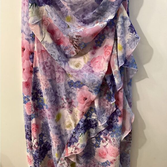 Hello Molly Enchanting Frill Maxi Dress Purple - Picture 6 of 16